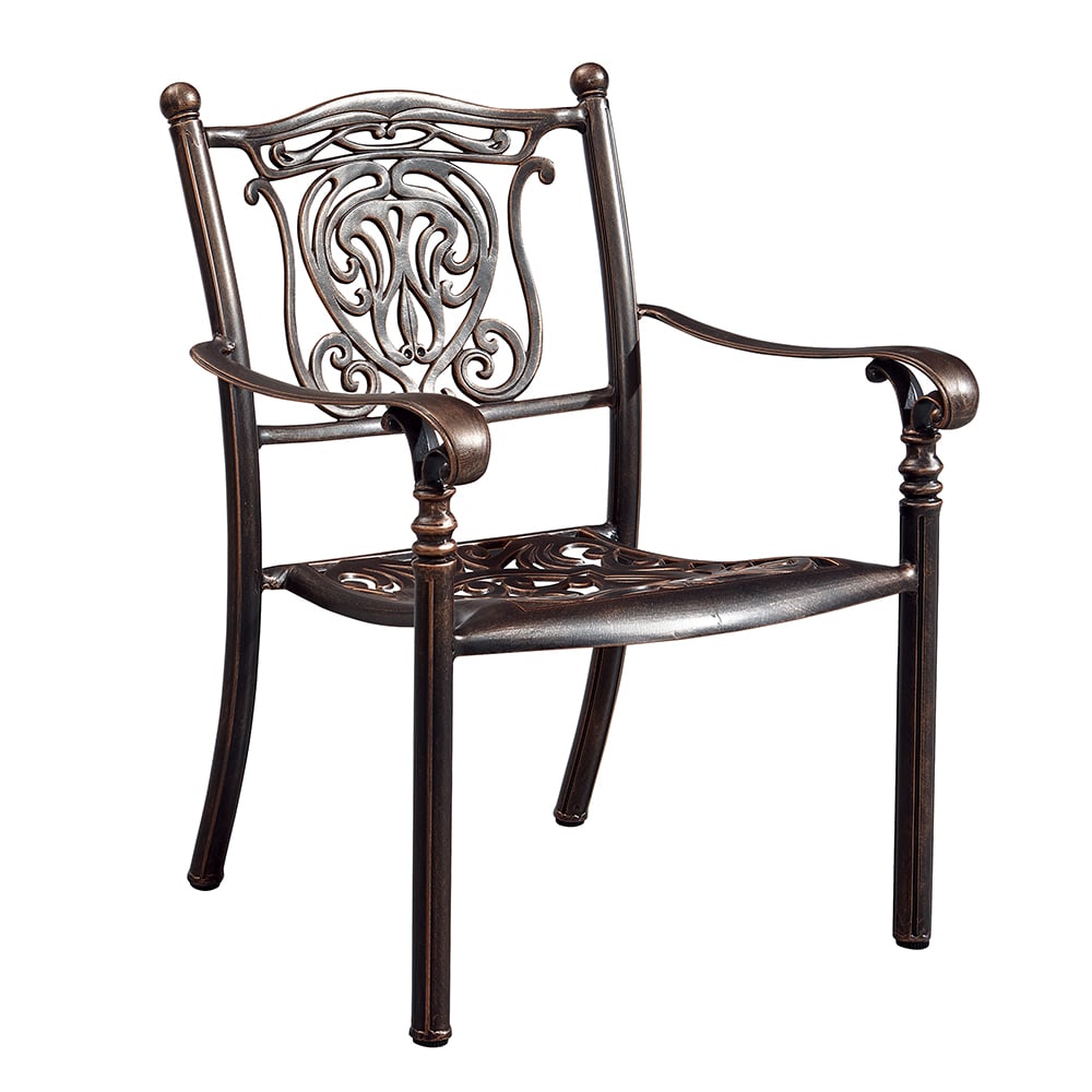 7-Pieces Outdoor Dining Set with Aluminum Frame and Sintered Stone-top Dining Table window image