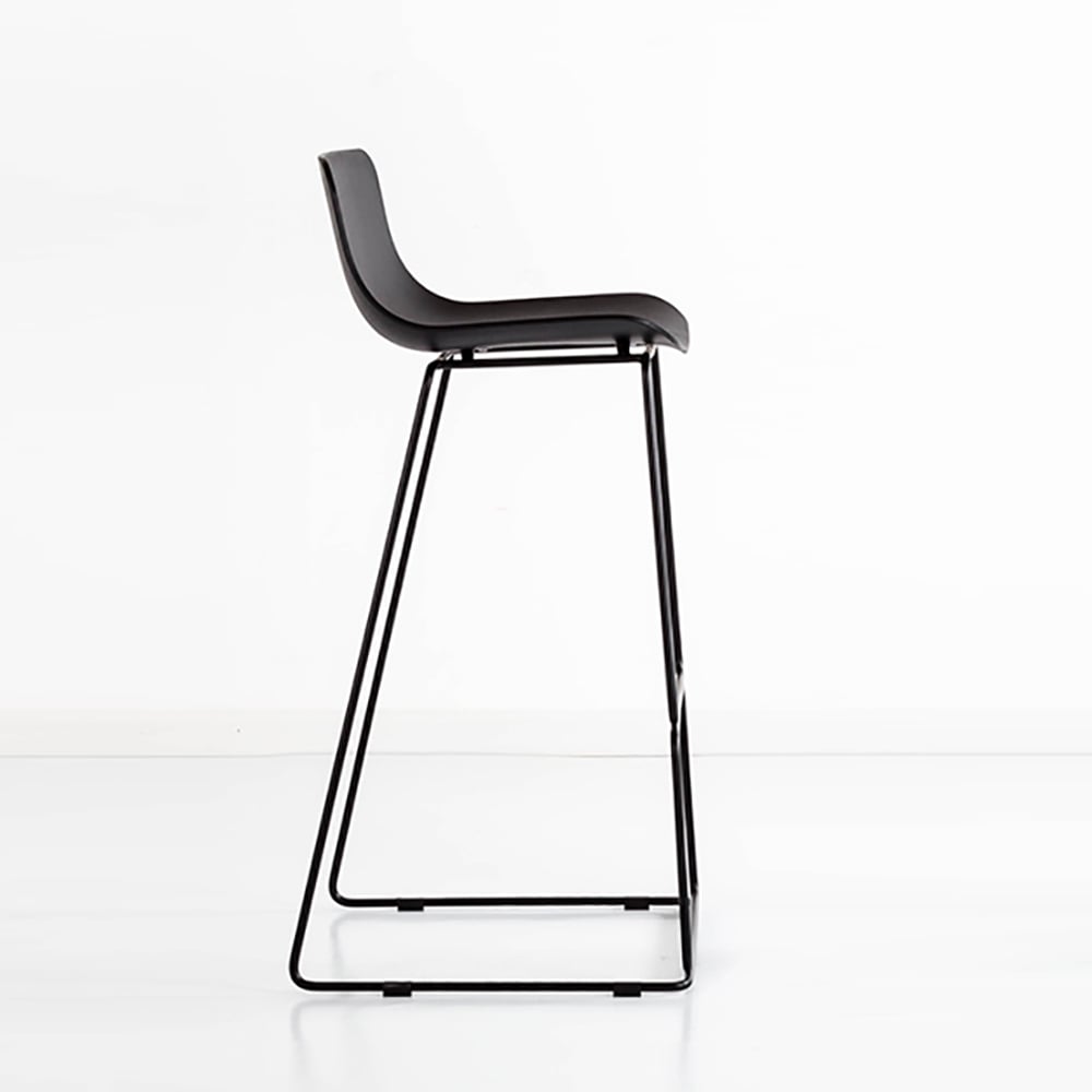 900mm Black Bar Stool Counter Height with PP seat and Steel Frame window image