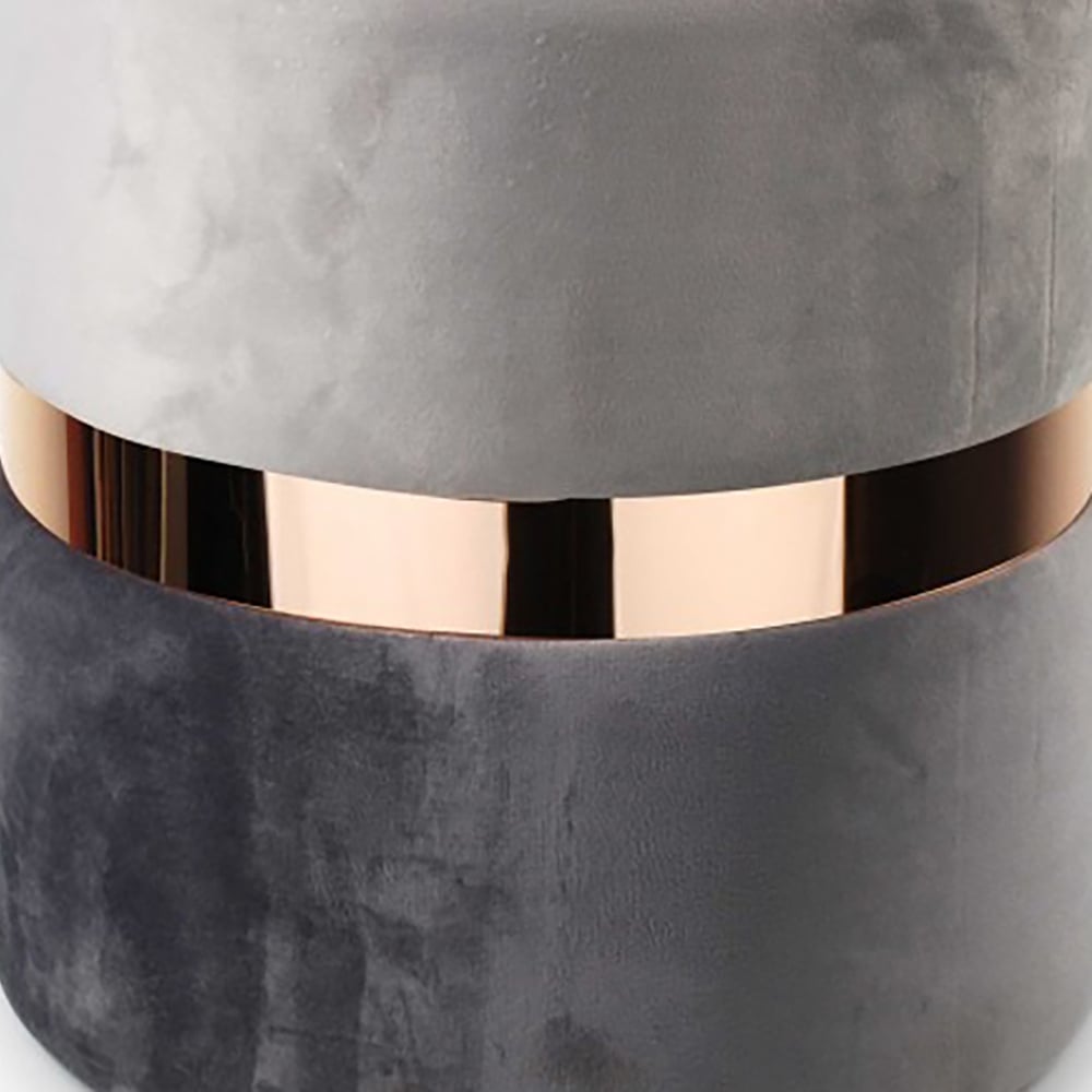 Modern Round Bedroom End Table Velvet Upholstery Side Table window image