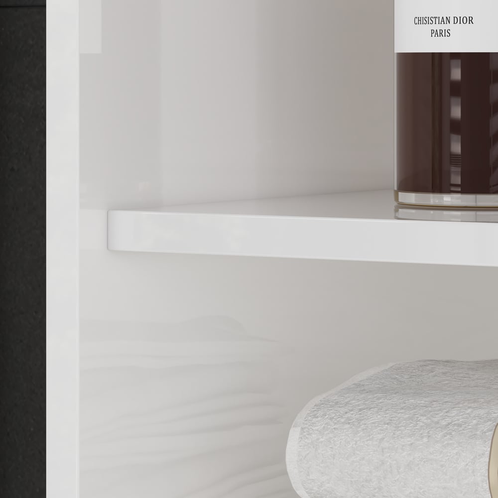 Aro 59" Freestanding Bathroom Storage Cabinet with Shelves, Drawers & Doors window image