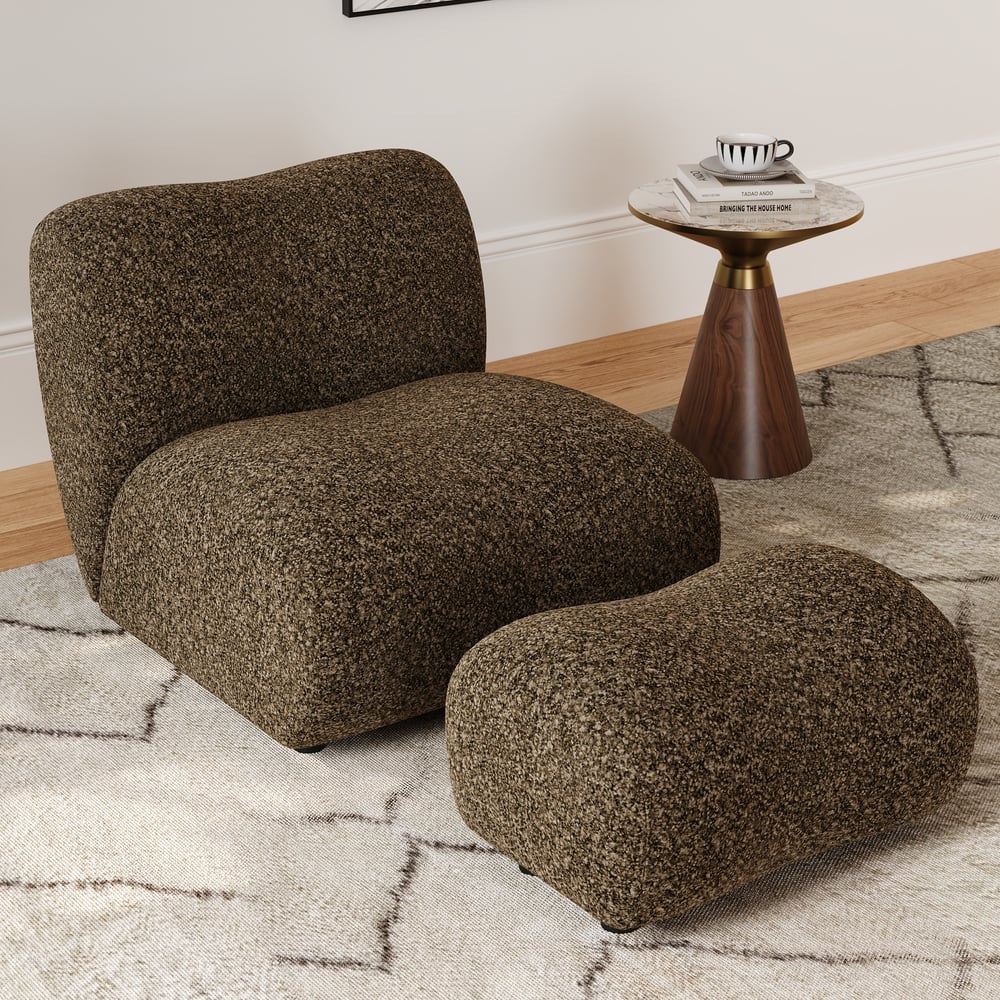 Pouf courbé 15" Performance Boucle image de fenêtre