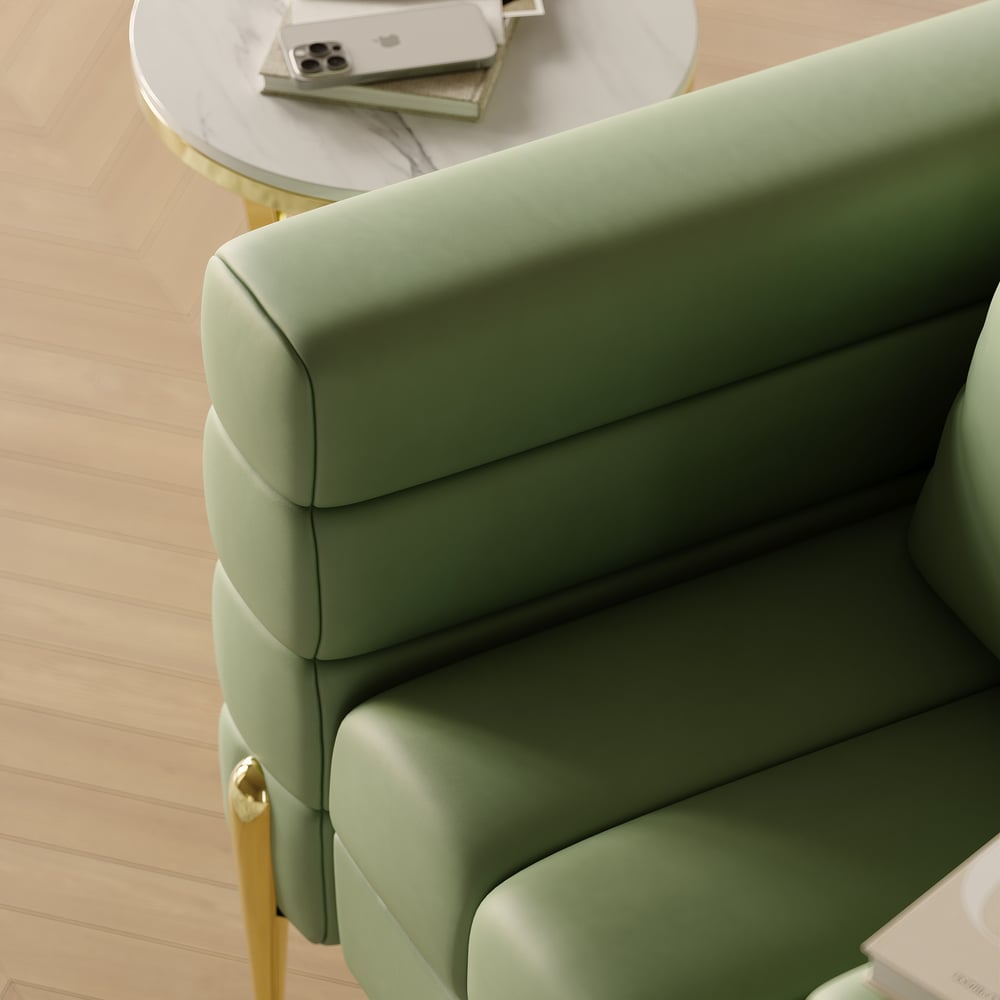 Axial 3-Piece Sofa Set of Chaise Sofa with Ottomans & Accent Chair window image
