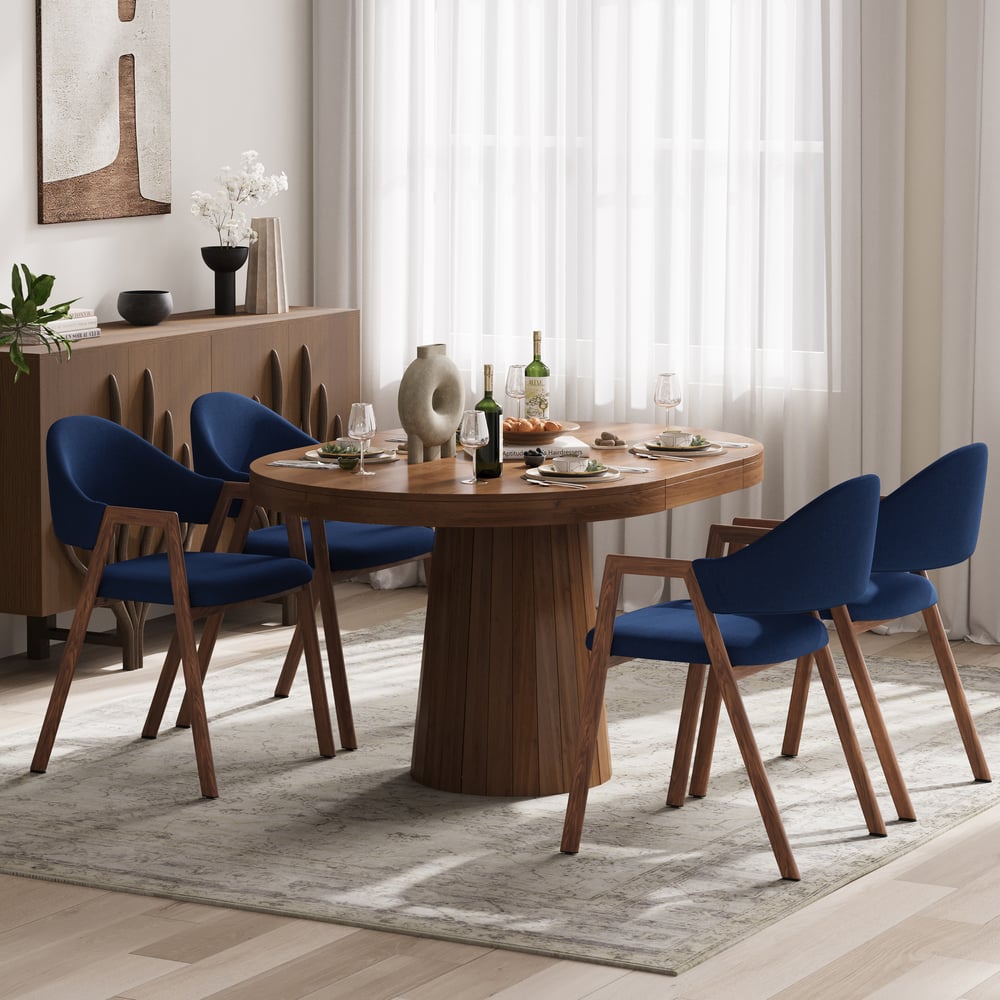 Customer Reviews for Modern Blue Linen Dining Chair with Upholstered, 2 Pieces