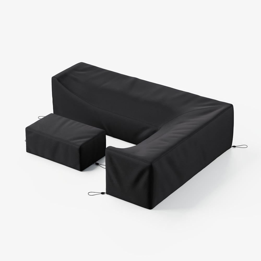 Fencura 600D Tough Canvas Waterproof Outdoor Patio Furniture Set Covers window image