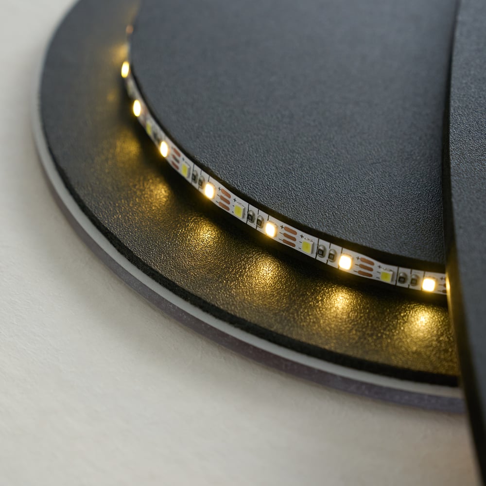 22" x 39" Arched LED 3D Acrylic Elephant Moon Wall Sculpture Art Decor Nursery Bedroom window image