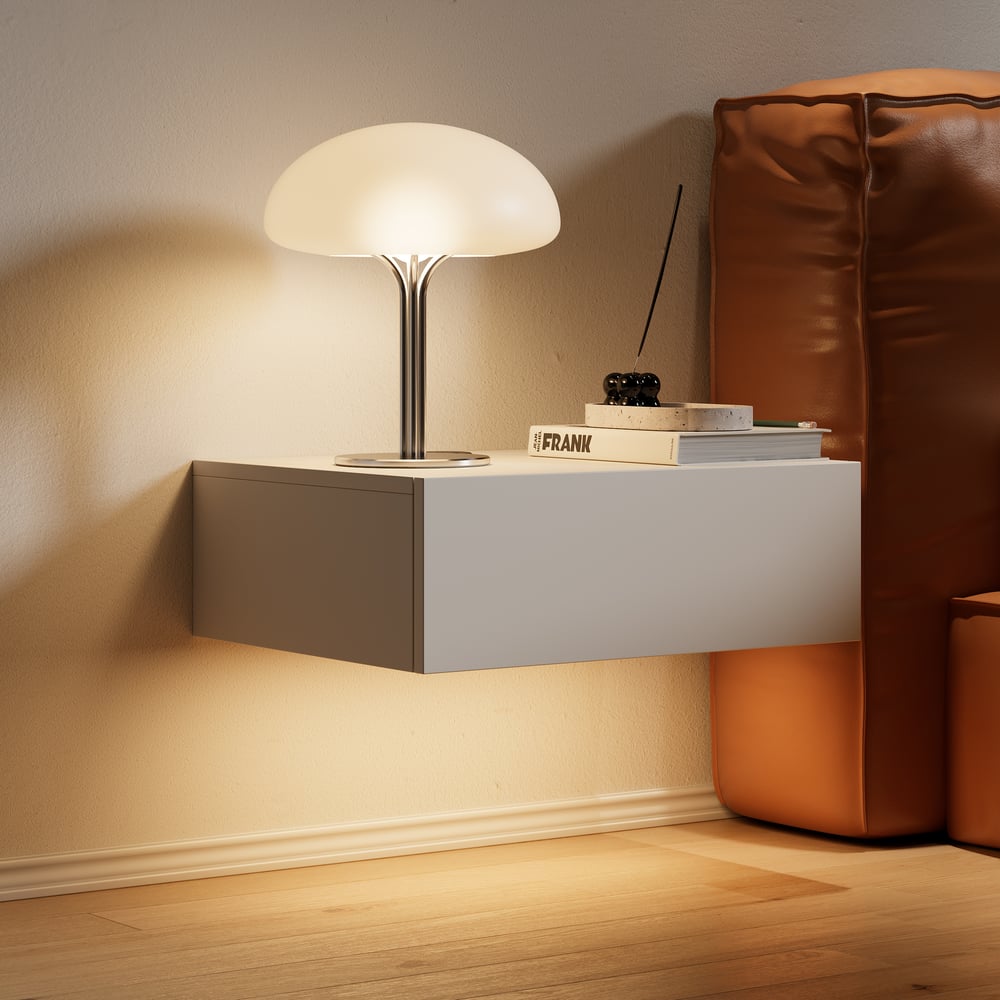Lumio Floating Smart Nightstand with Charging Station & Light window image
