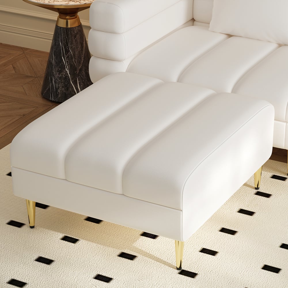 Axial 3-Piece Sofa Set of Chaise Sofa with Ottomans & Accent Chair window image