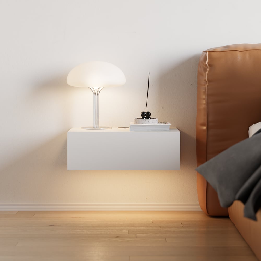 Lumio Floating Smart Nightstand with Charging Station & Light window image
