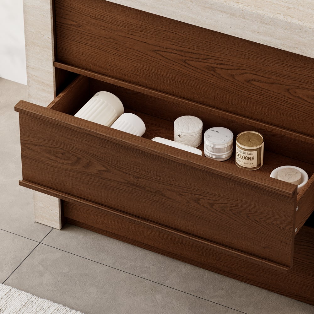 36" Single Bathroom Vanity with Ceramic Sink, Sintered Stone Top window image