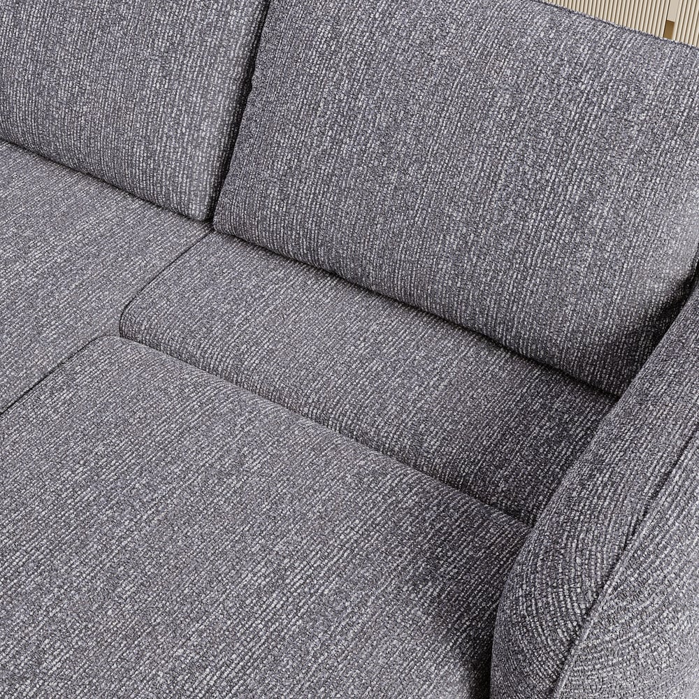 Modern 87" 2-Seater Chenille Power Convertible Sleeper Sofa with Remote Control window image