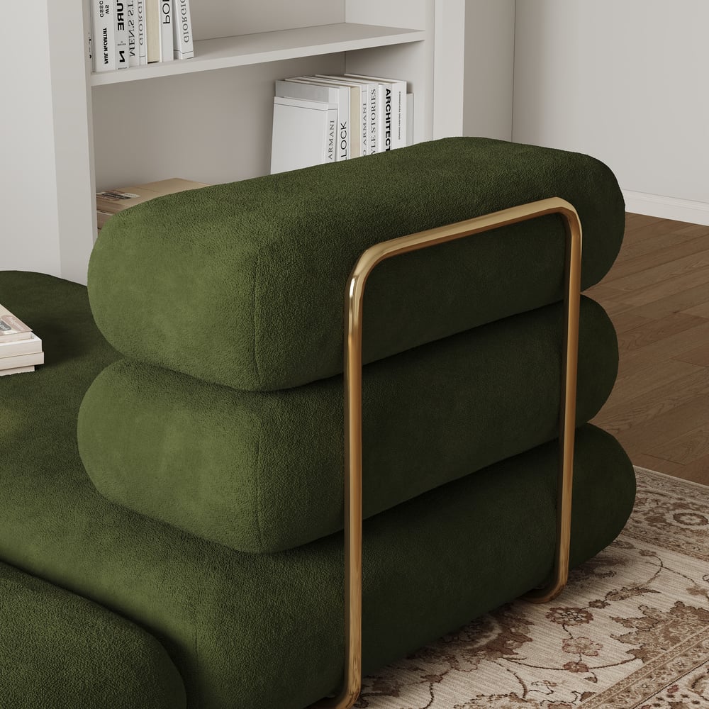 Canapé-lit convertible Humply 170 cm 2 places en velours chenille 4 en 1 image de fenêtre
