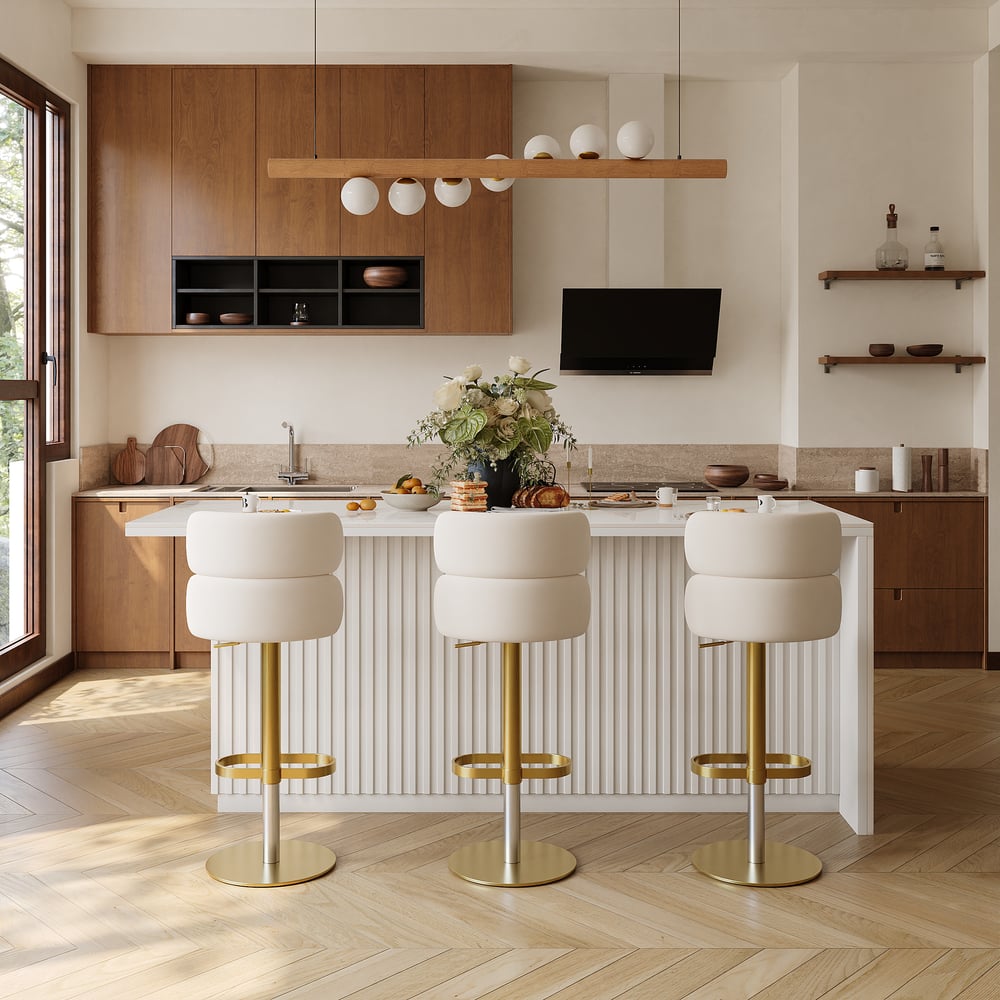 Modern 72" Sintered Stone Kitchen Island with Ample Storage, White window image