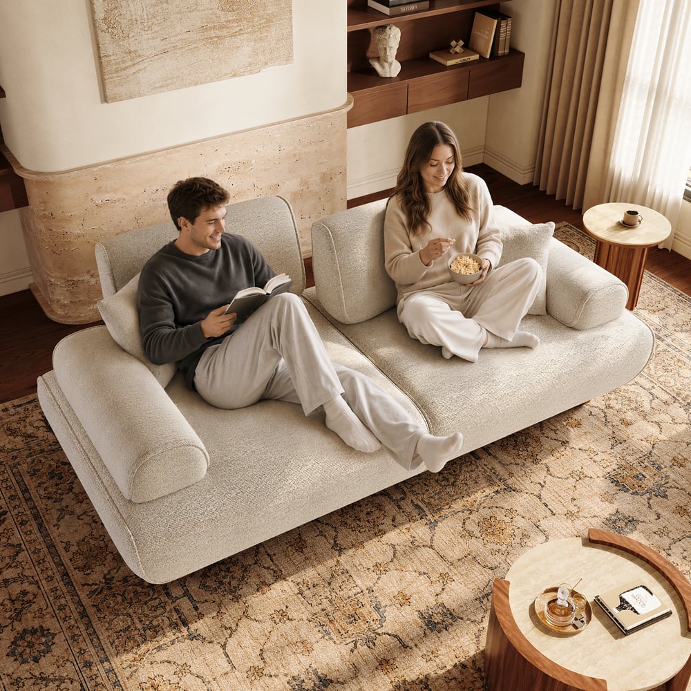 Performance Chenille Adjustable Backrest Sofa window image