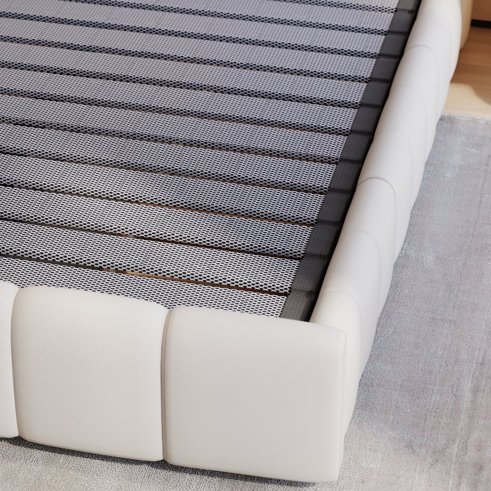 Humply Queen Faux Leather Storage Bed with Drawers window image
