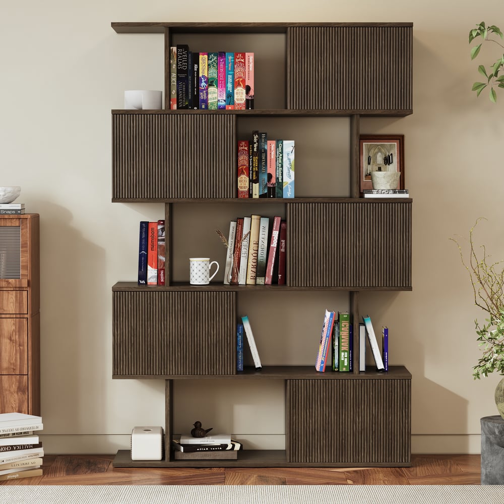 73" Sliding Door Bookshelf window image