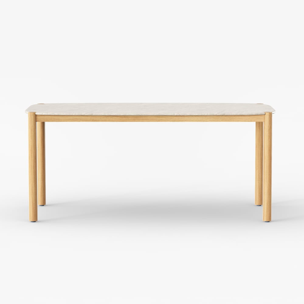 Boheva Outdoor Concrete & Teak Outdoor Dining Table window image