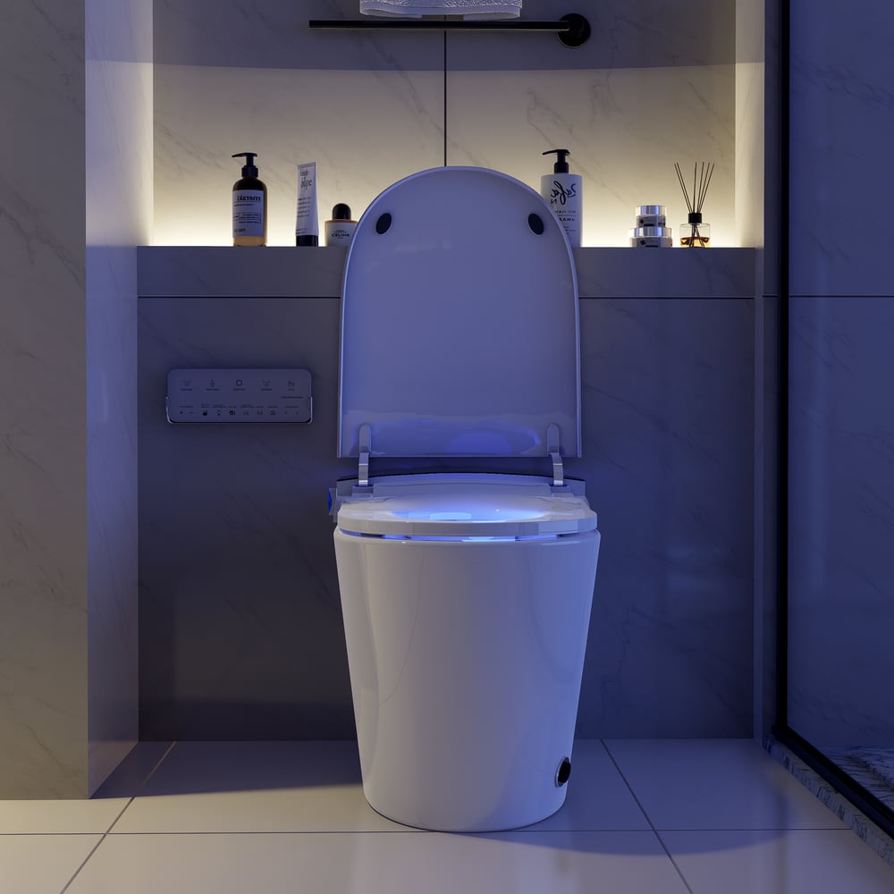 Hynova - WC Bidet Intelligente Automatico con Serbatoio Integrato e Altezza Sedia Comfort Immagine della finestra