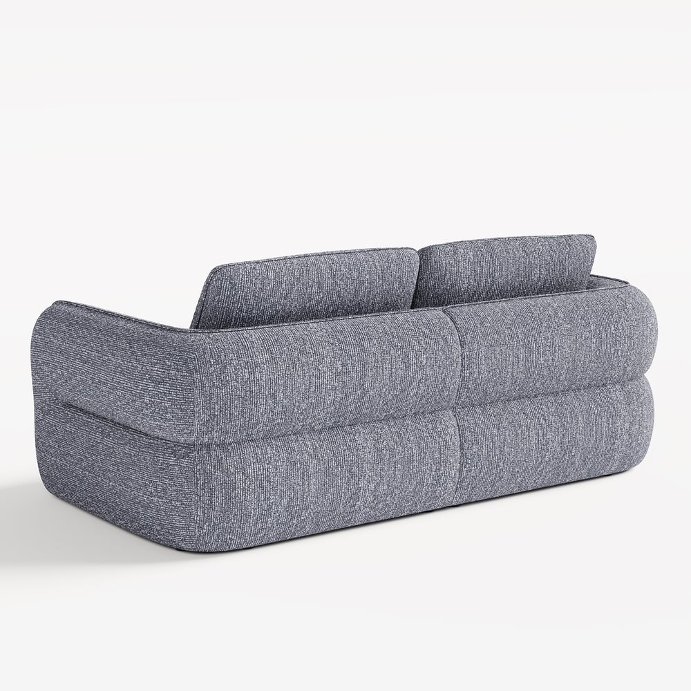 Modern 87" 2-Seater Chenille Power Convertible Sleeper Sofa with Remote Control window image