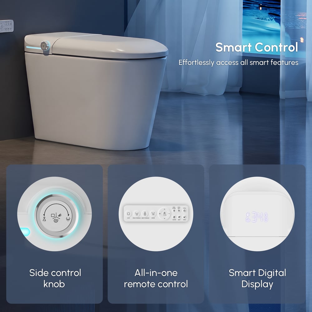 Glowin Automatic Smart Bidet Toilet with Built-in Tank & UV Sterilisation (WELS 4-Star) window image