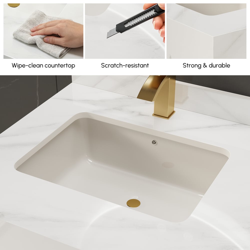 Aro 120cm Floating Double Bathroom Vanity with Sink and Sintered Stone Top window image