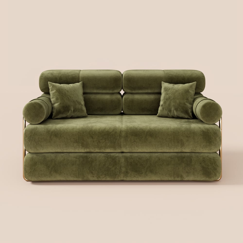Canapé-lit convertible Humply 170 cm 2 places en velours chenille 4 en 1 image de fenêtre