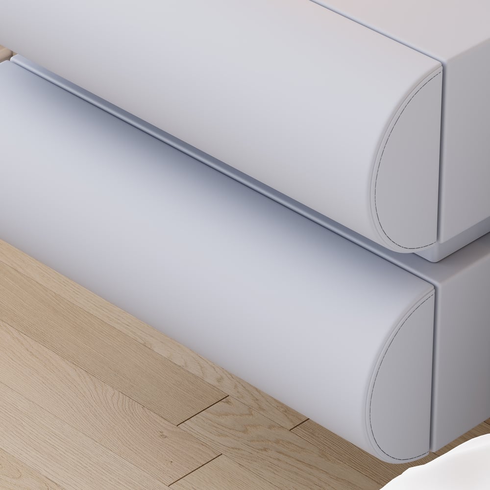 Humply Leather Floating Smart Nightstand with 2 Drawers window image