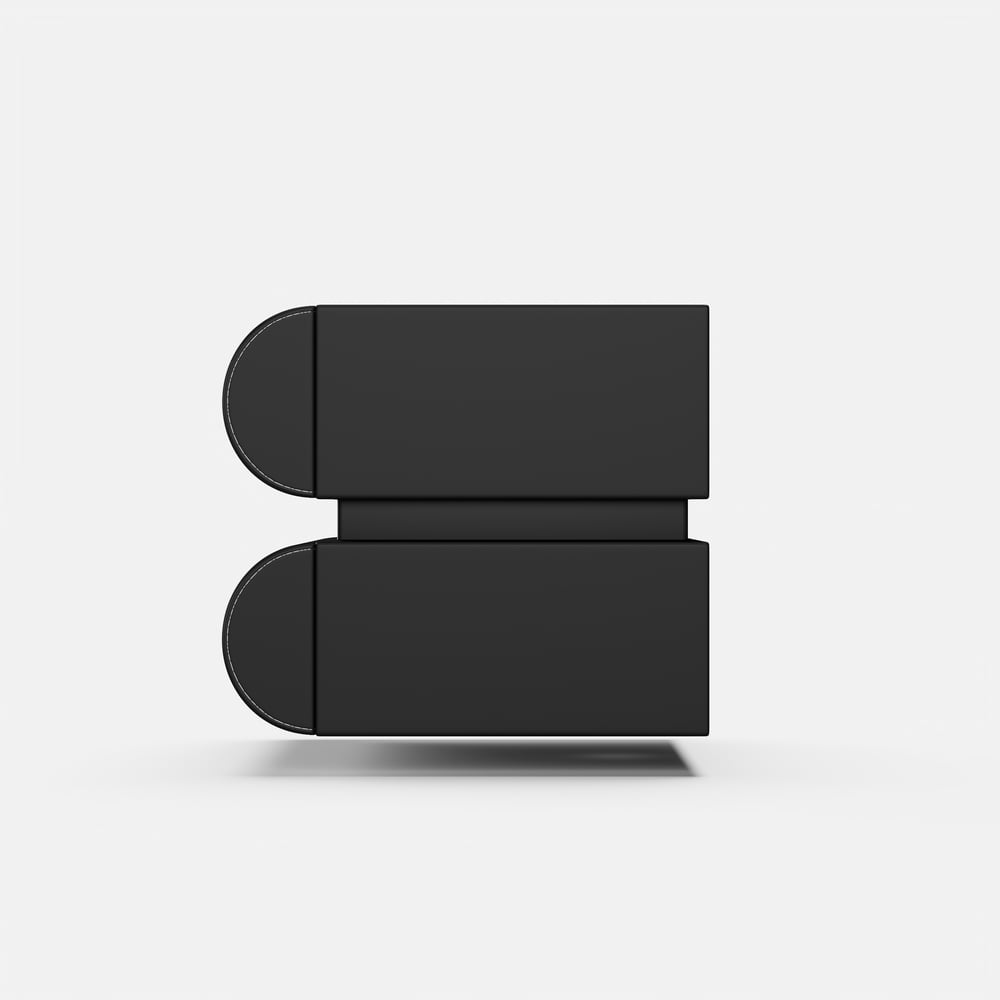 Comodino Intelligente Sospeso in Pelle Humply con Cassetto Immagine della finestra