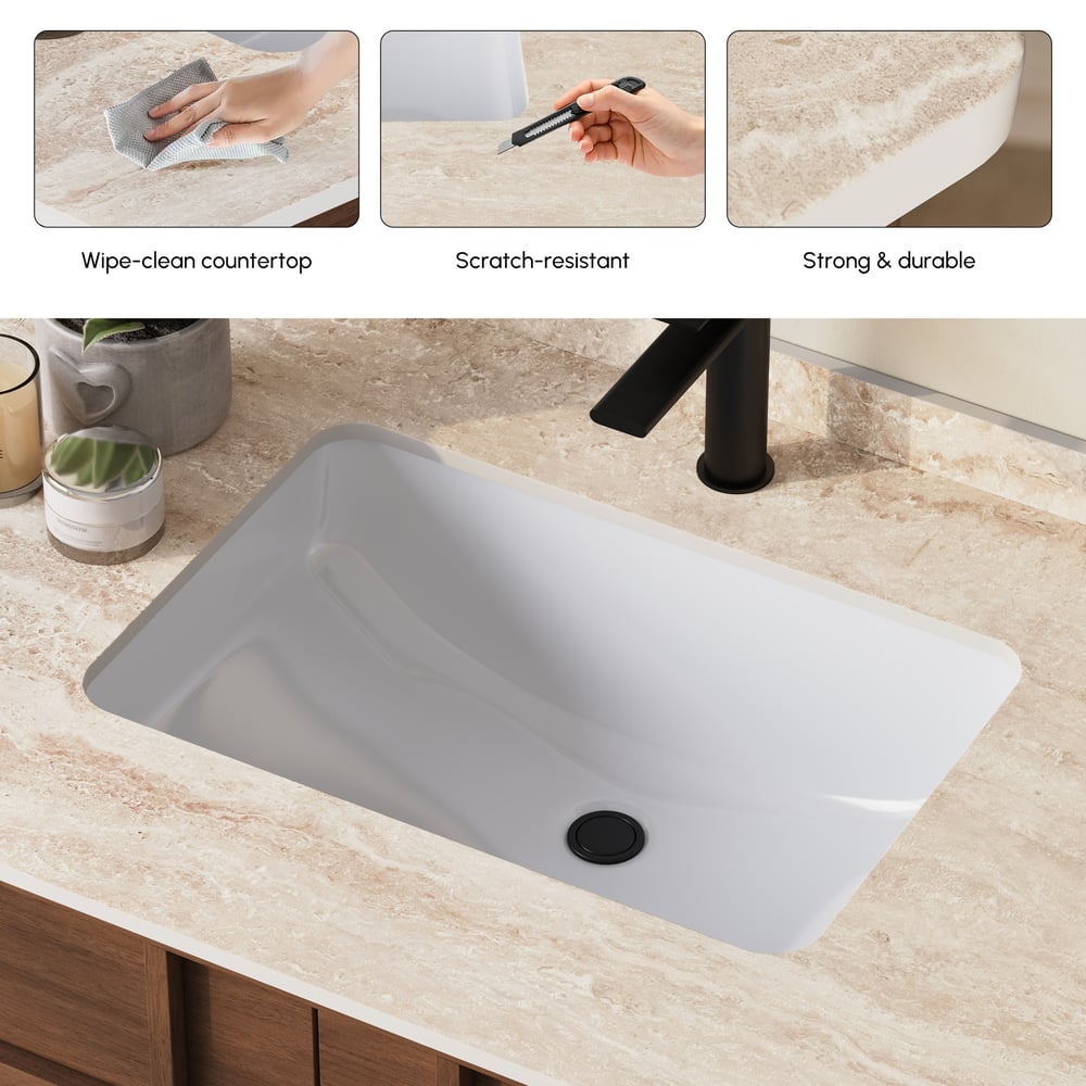 Panvyr 92cm Single Bathroom Vanity with Sink and Sintered Stone Top window image