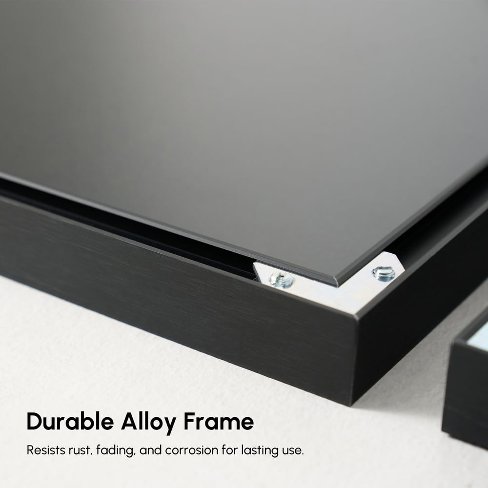 3-Piece Framed Abstract Canvas Wall Art Set with Black Aluminium Frames window image