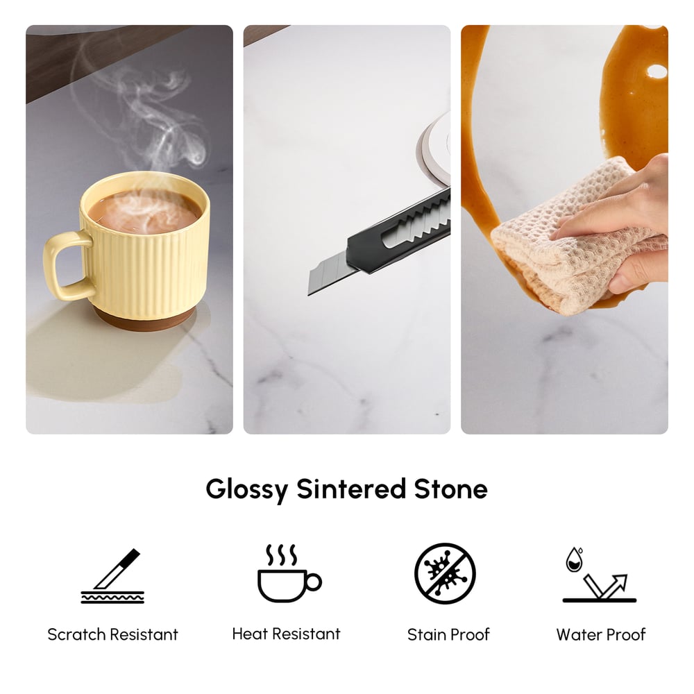 Humply Leather 3-Drawer Smart LED Nightstand window image