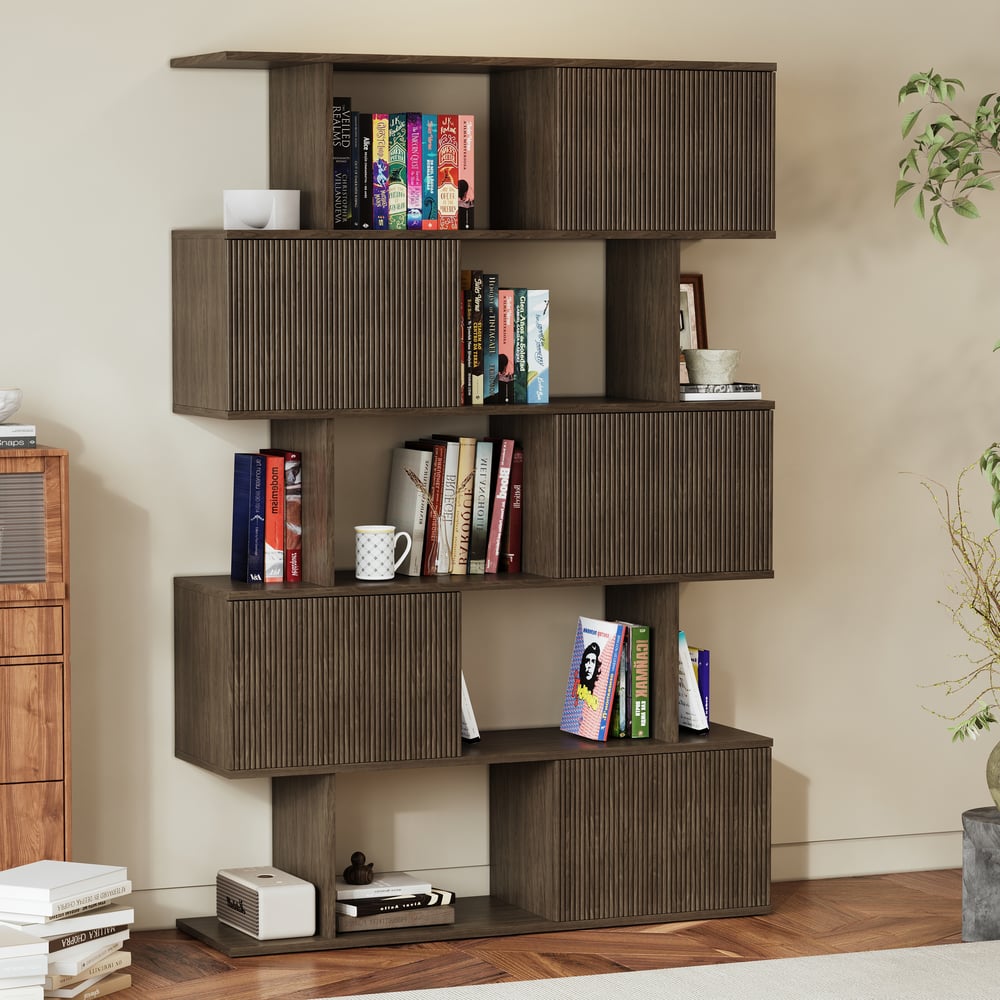 73" Sliding Door Bookshelf window image