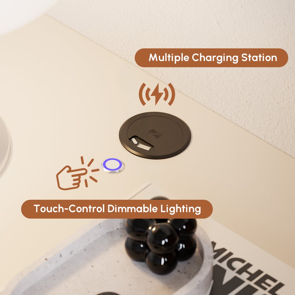 Lumio Floating Smart Nightstand with Charging Station & Light window image