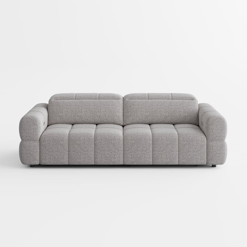 Performance Chenille Power Sleeper Sofa with Adjustable Headrests window image