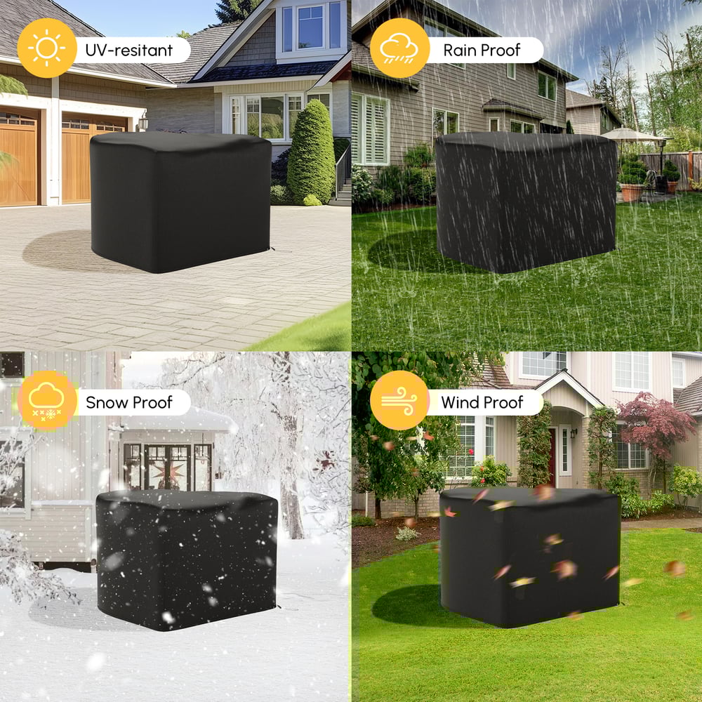 600D Tough Canvas Waterproof Outdoor Chair Covers in Black window image