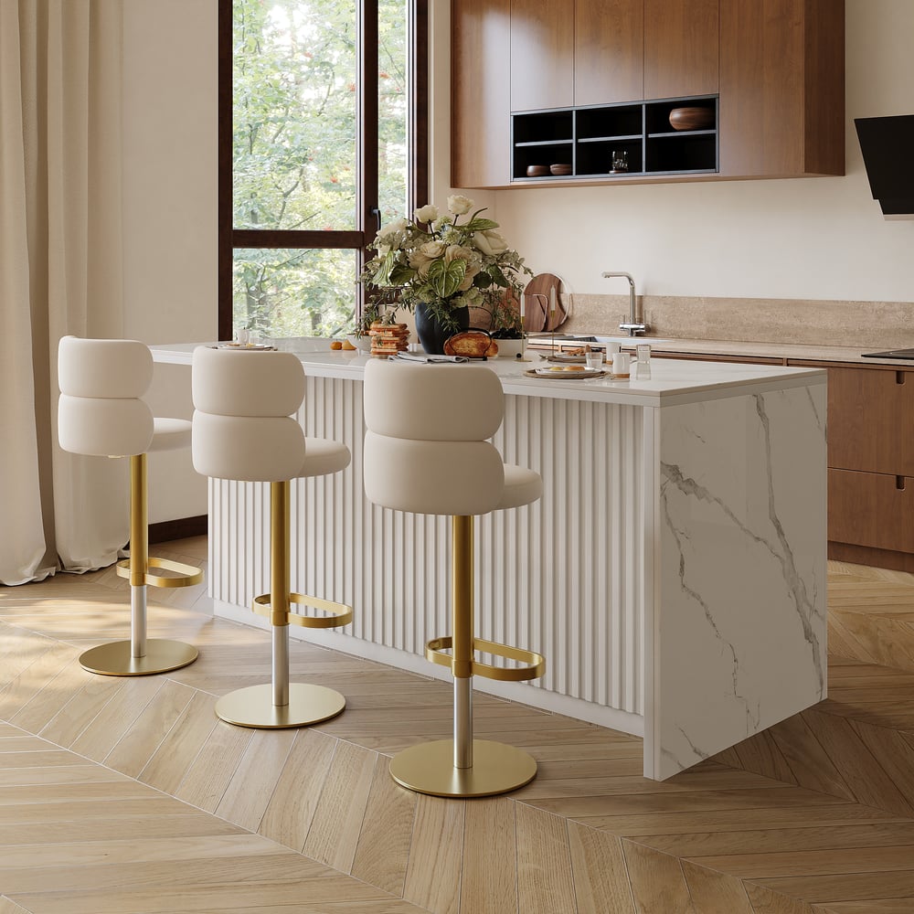 Modern 72" Sintered Stone Kitchen Island with Ample Storage, White window image