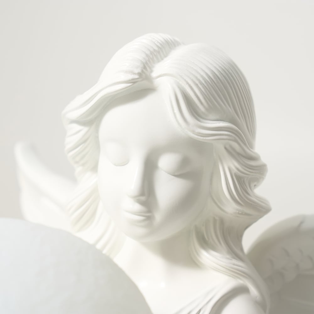 Angel Statue with Decorative Light Globe & Remote Control window image