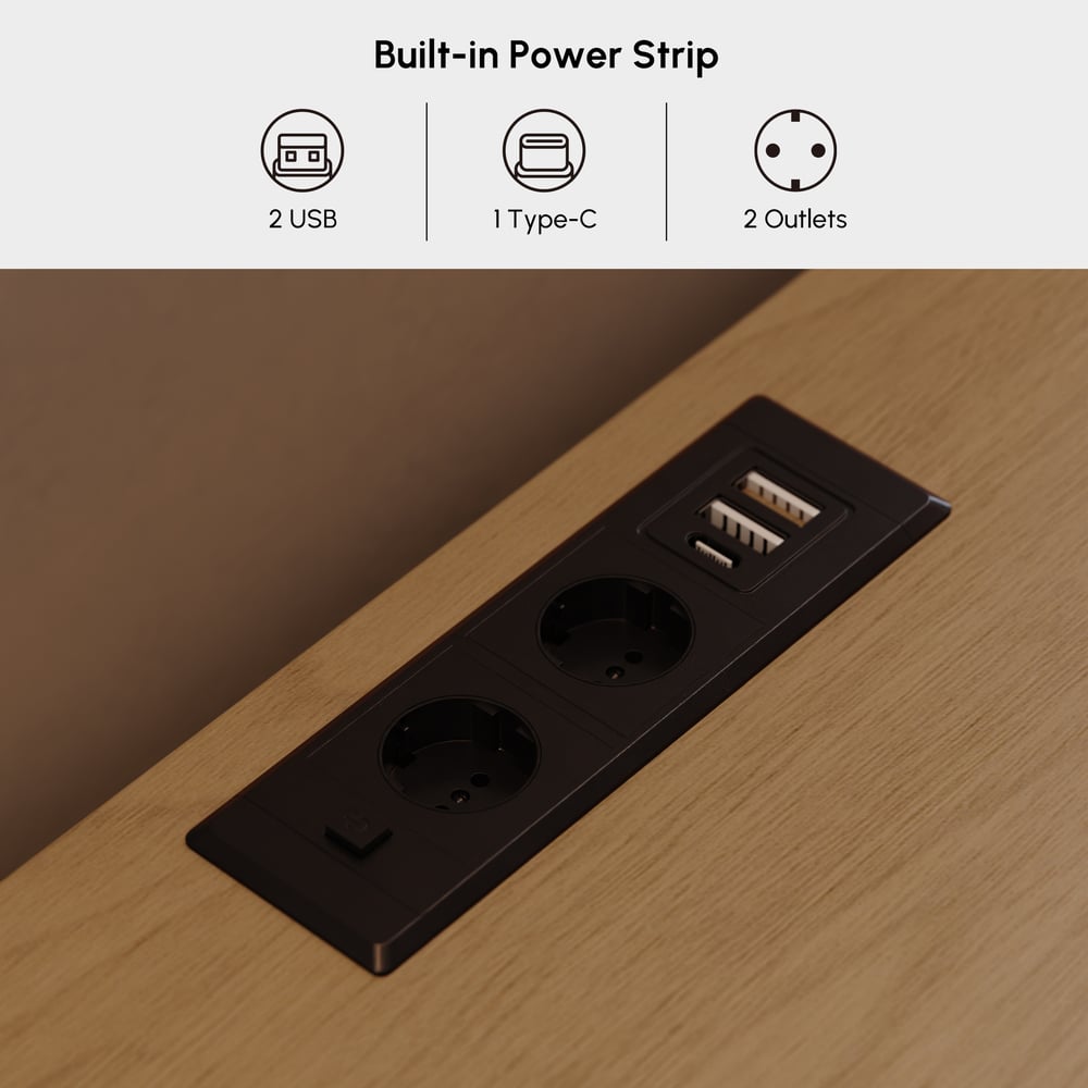 Commode Lumio 39" à 3 tiroirs avec station de charge image de fenêtre