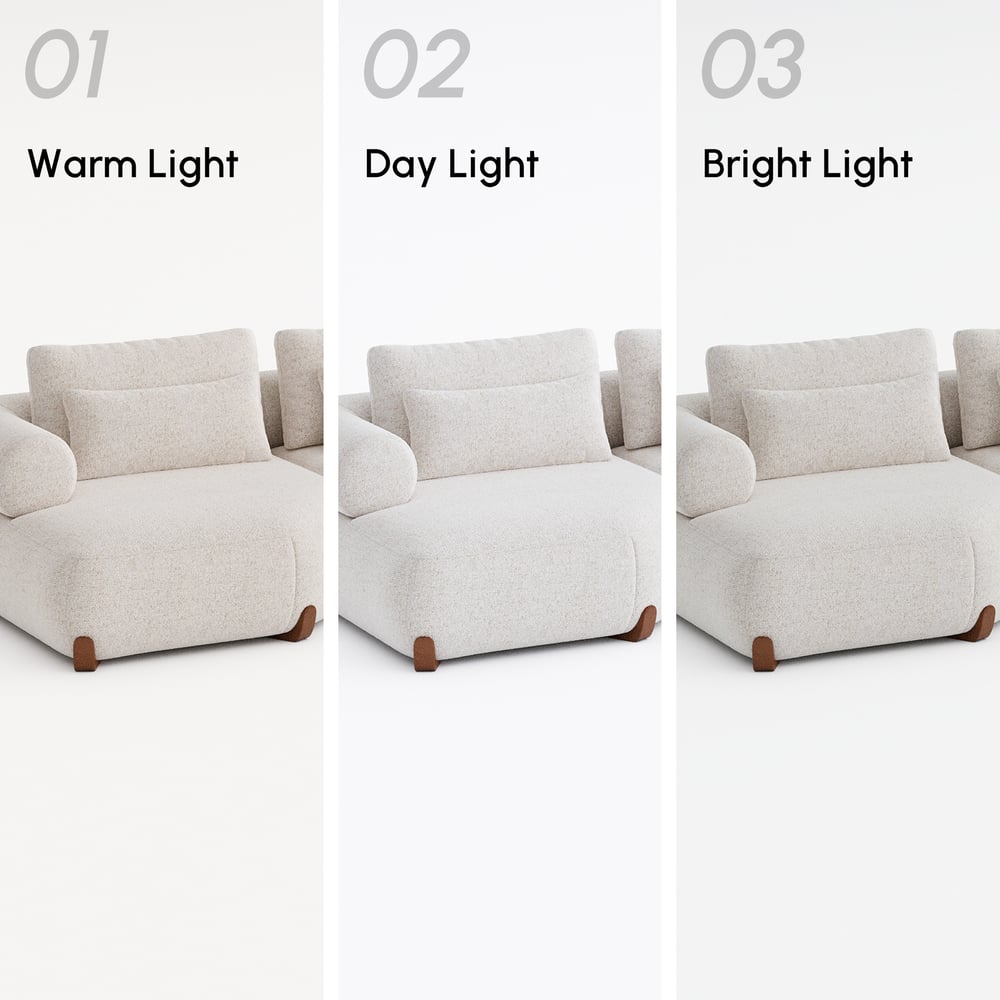 L-Shaped Chenille Adjustable Backrest Sectional Sofa window image