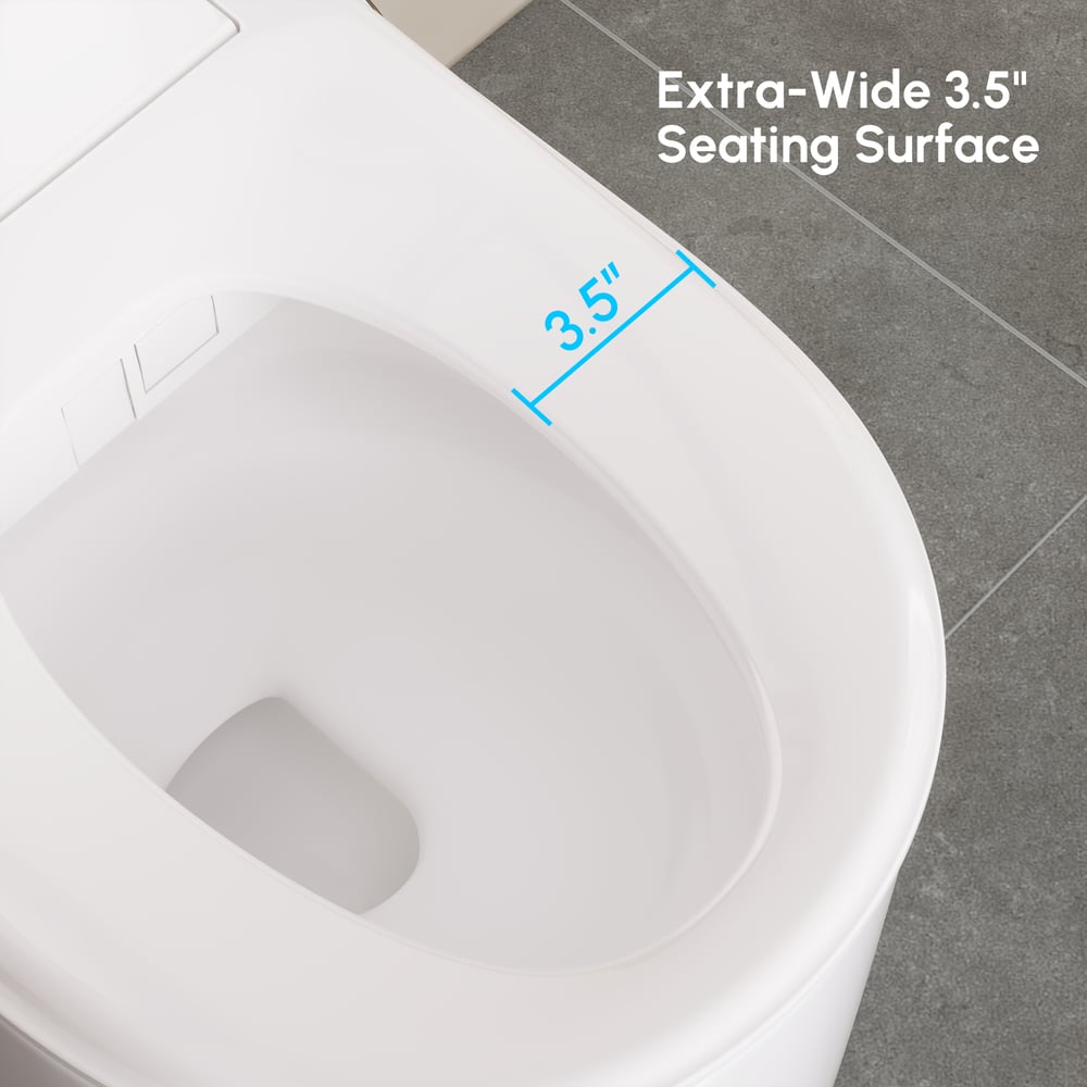Fitro H3 Compact Smart Bidet Toilet with Tank Auto-Open Lid Foam Shield, cUPC & ETL window image