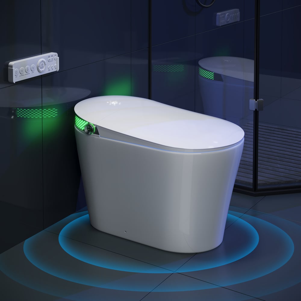 Glowin K5 Smart Bidet Toilet with Auto Open, Built-in Tank, Child Seat, cUPC ETL CEC&ADA window image