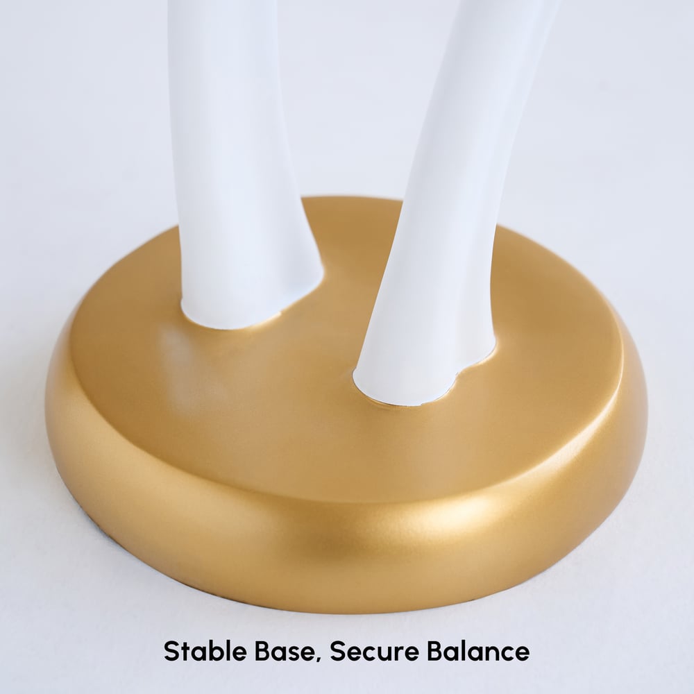 Lampadaire moderne en résine en forme de cerf avec télécommande – 76 cm de hauteur avec boule lumineuse image de fenêtre