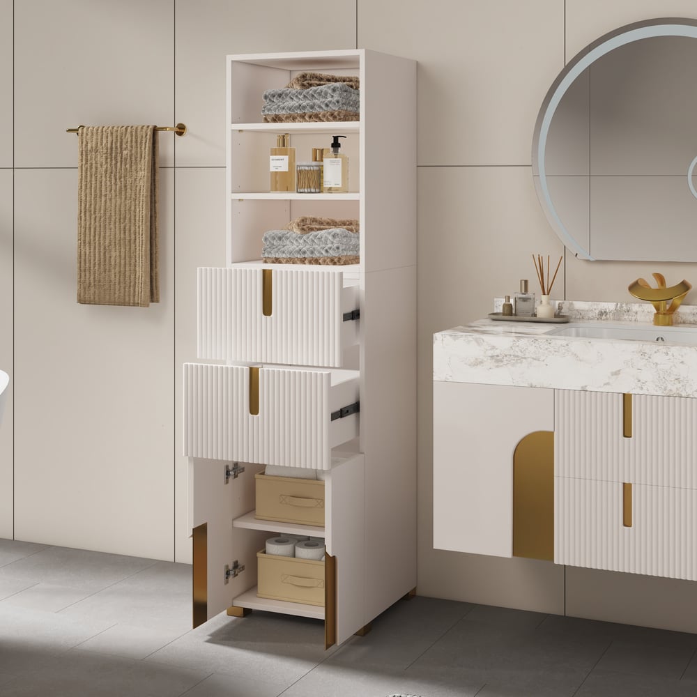 Artis 36" Single Bathroom Vanity & 59" Bathroom Storage Cabinet Set window image