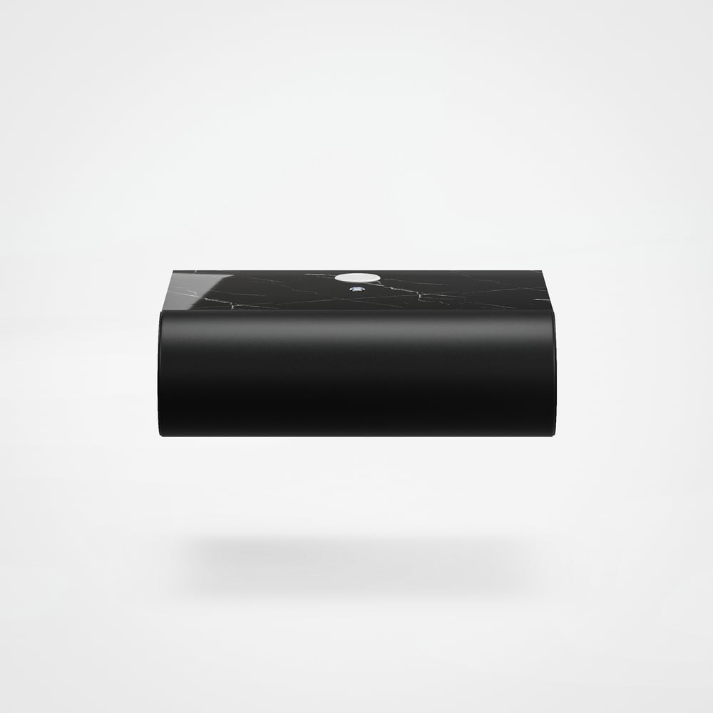 Humply Floating Leather 1-Drawer Smart LED Nightstand with Sintered Stone Top window image