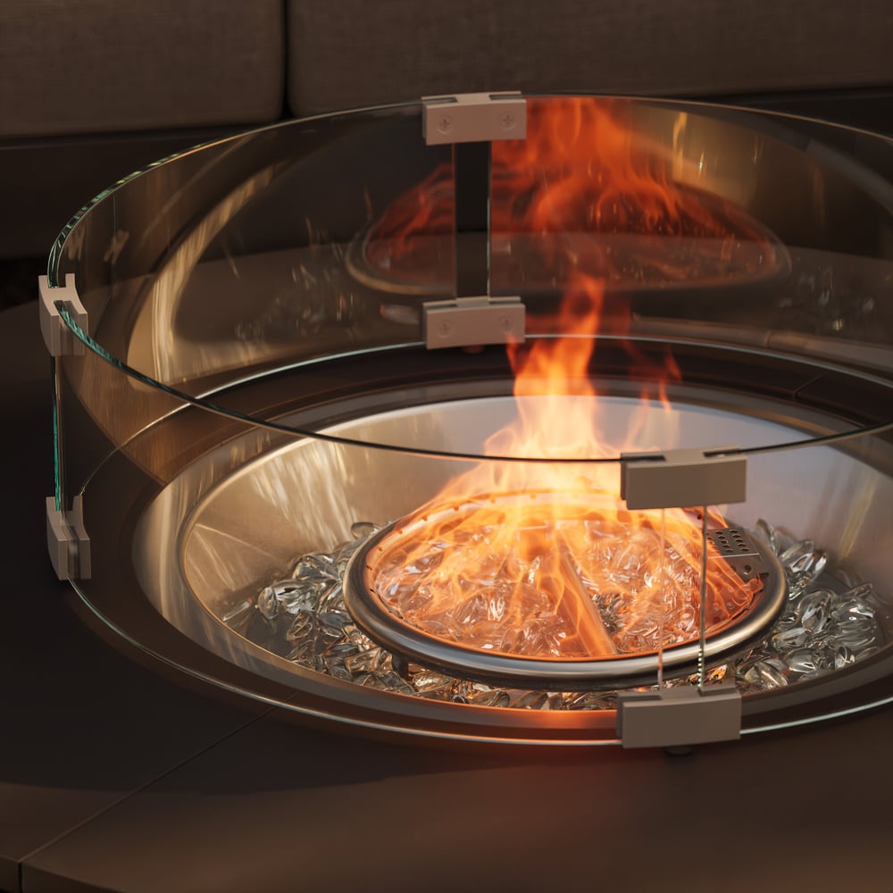 Axis 19.5" Round All-Weather Fire Pit Table window image
