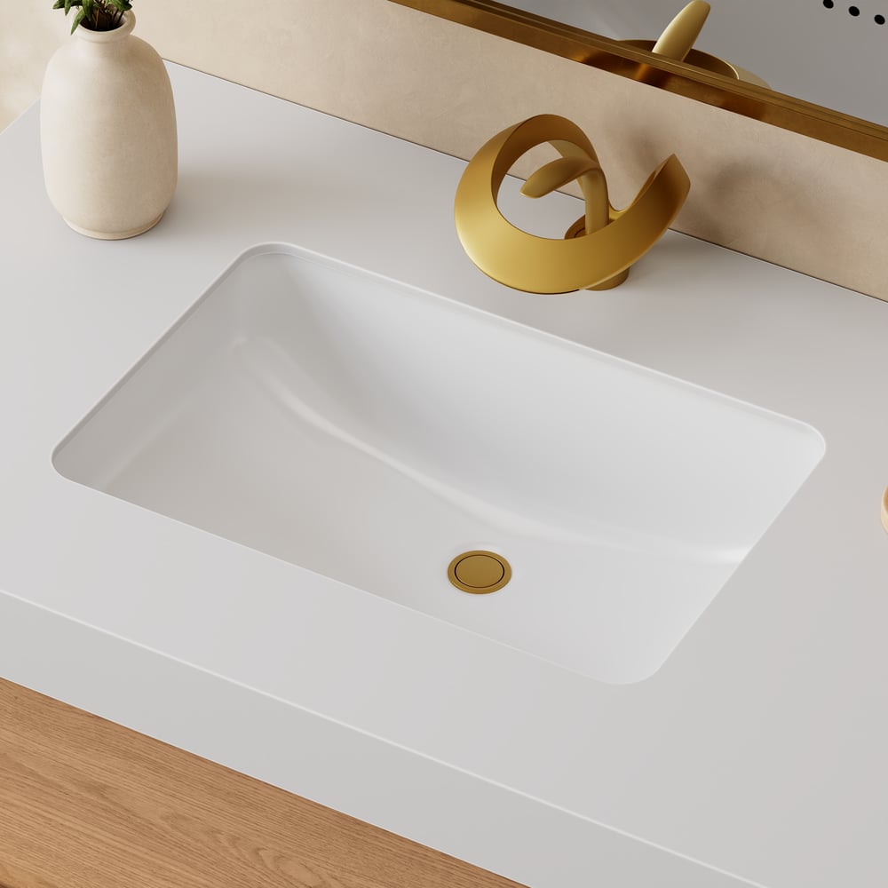 36" Single Bathroom Vanity with Ceramic Sink, Sintered Stone Top window image