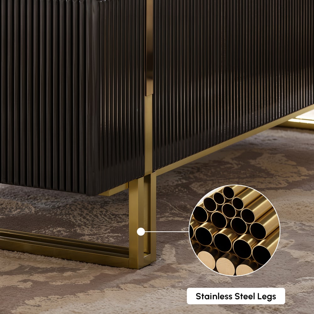 Grovyn 47" Fluted  Lift-Top Coffee Table with 2 Drawers window image