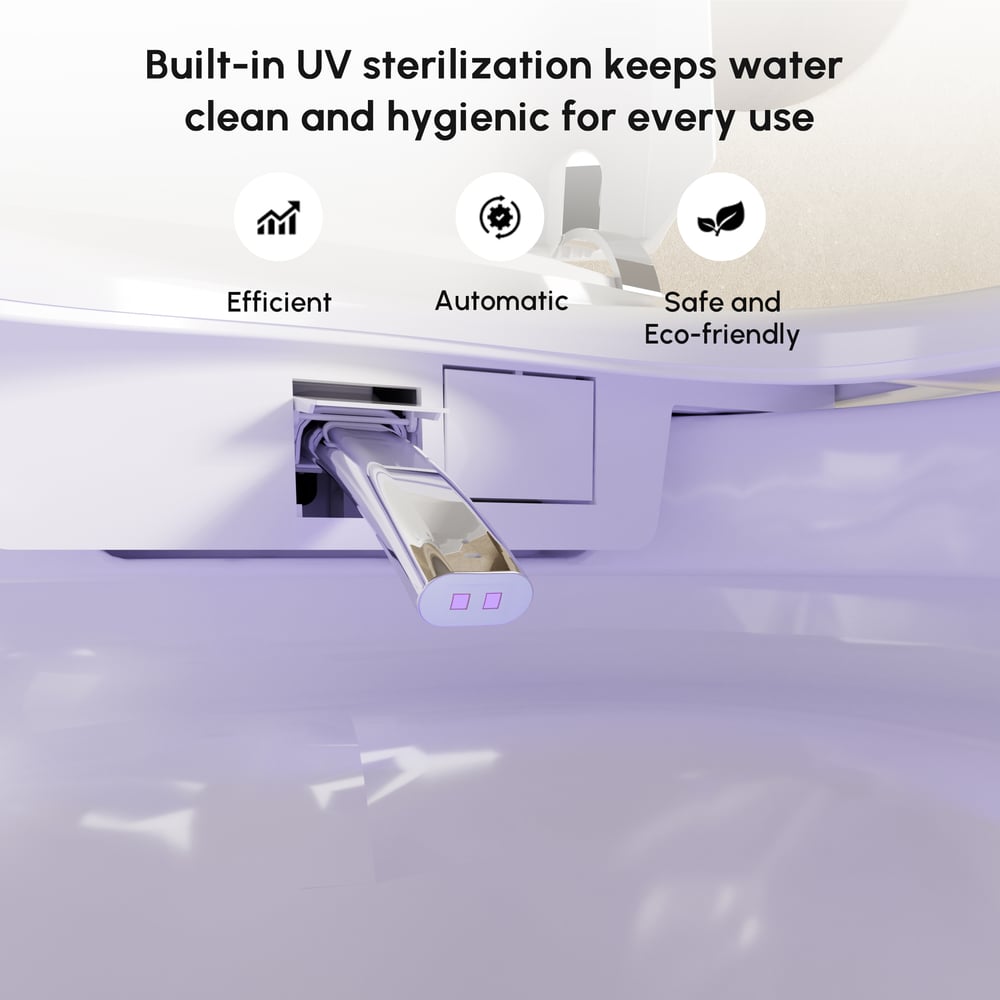 Nexin C4 Smart Bidet Toilet with Tank, Foam Shield, UV Sterilization, Chair Height window image