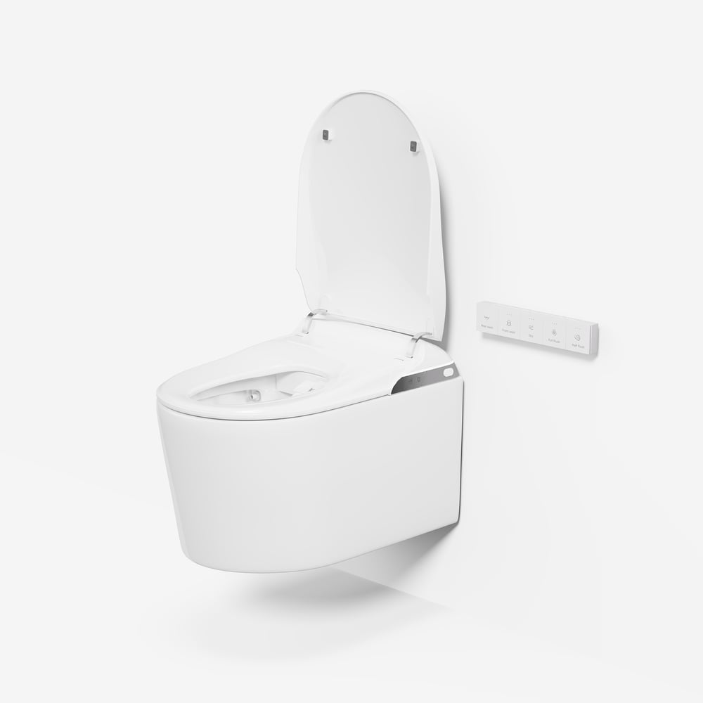 Fitro H3 Wall-Mounted Smart Bidet Toilet with Built-In Tank, Foam Shield, cUPC & ETL window image