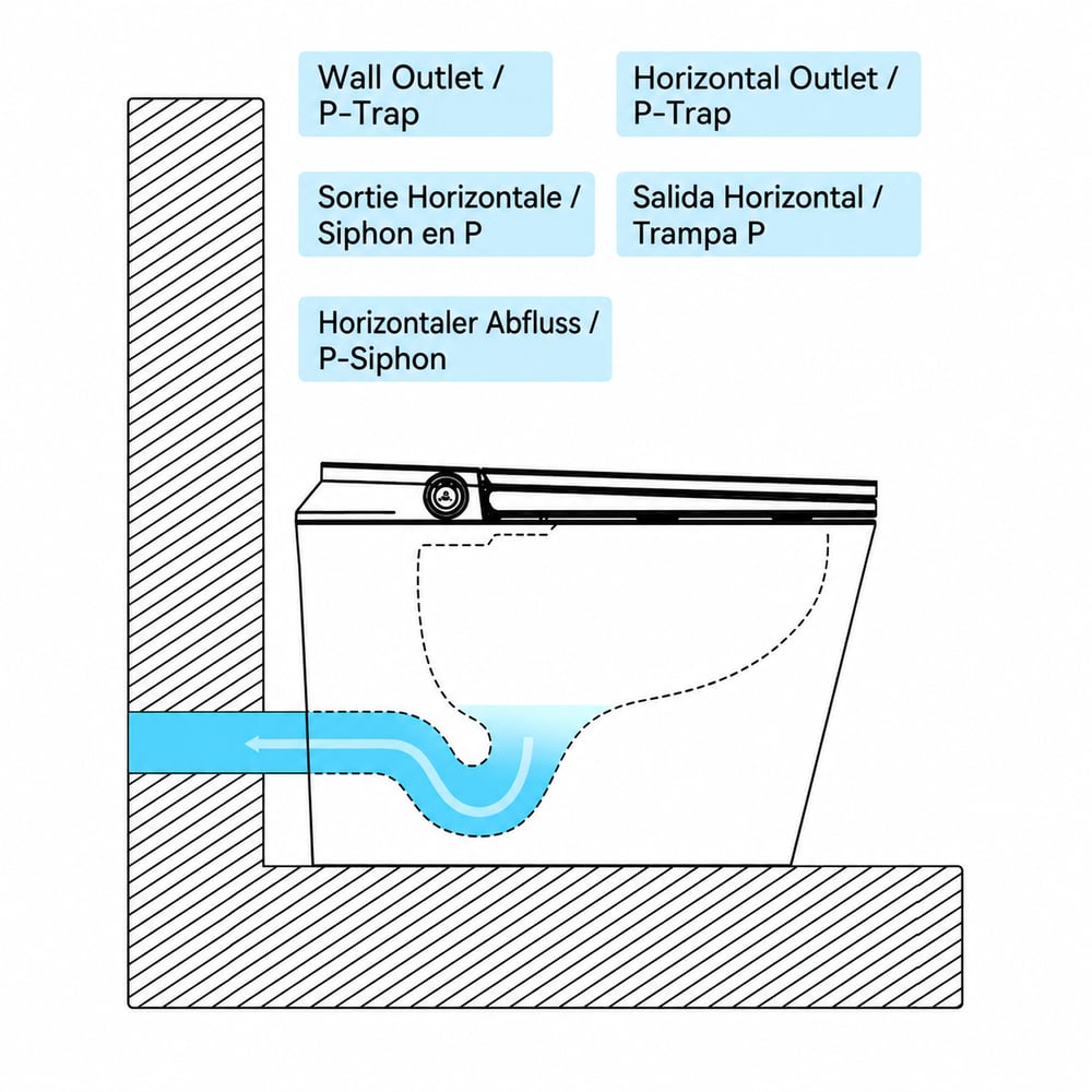 Hynova Smart Bidet Toilet with Powerful Flush, Built-in Tank, Foam Shield, Chair-Height window image