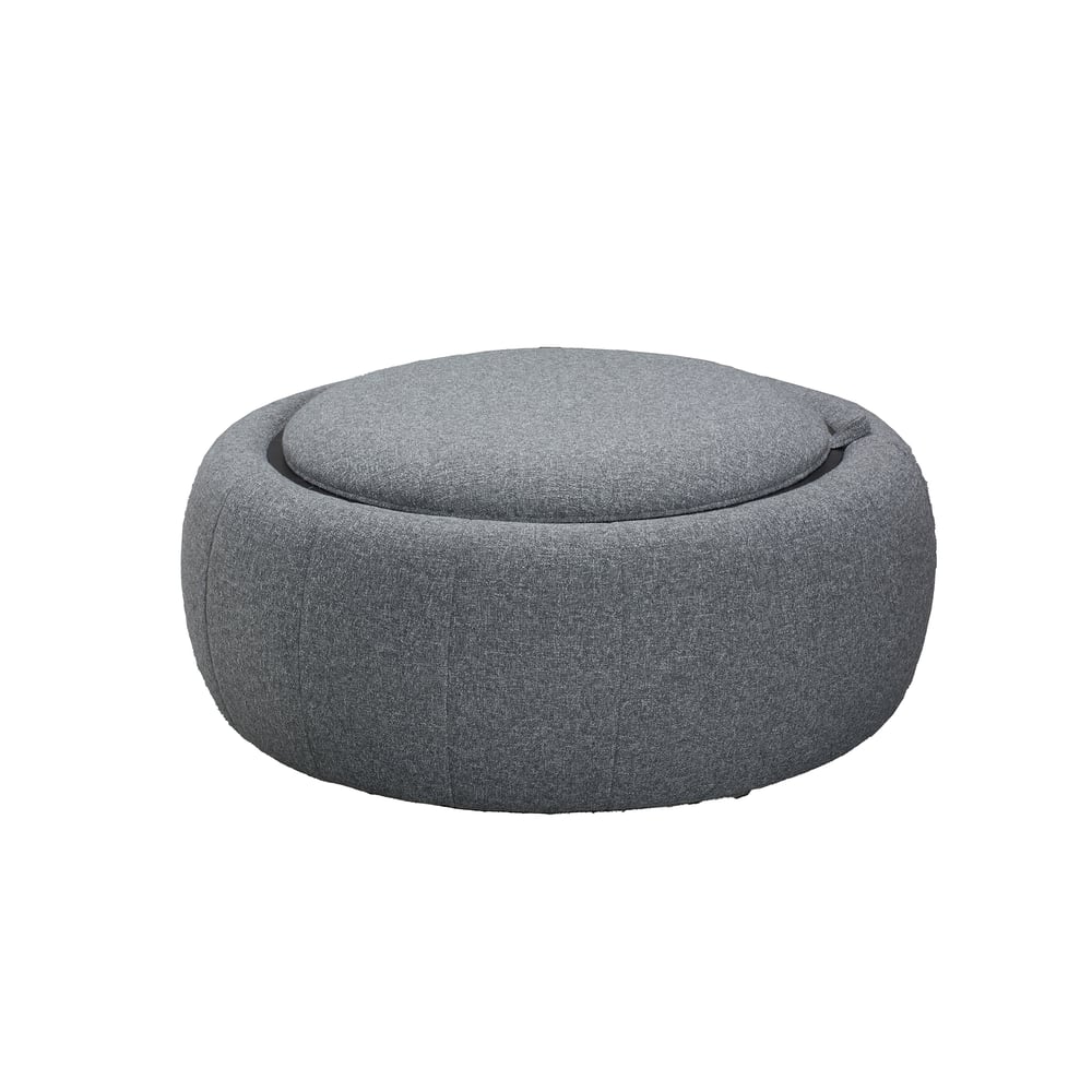 99cm Performance Chenille Multi-Functional Ottoman With Storage And Coffee Table In One window image